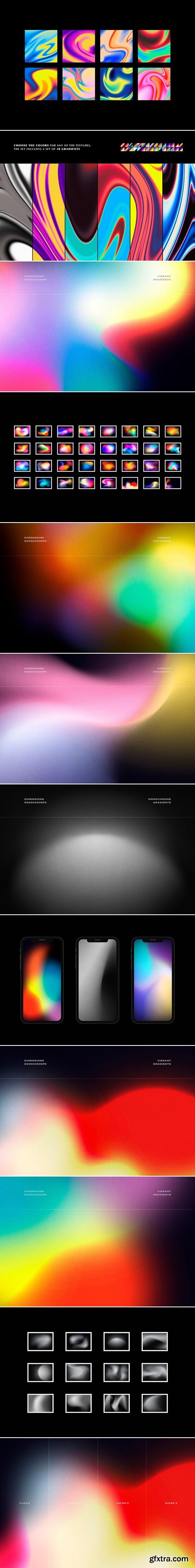 CreativeMarket - Fluid Gradient: Background Textures Bundle 16093402
