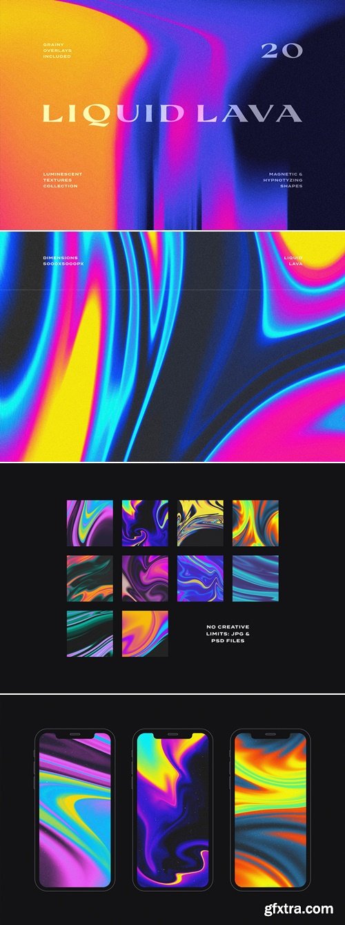 CreativeMarket - Liquid Lava Luminescent Textures 10254674