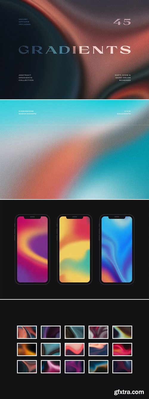 CreativeMarket - Nebula Abstract Gradient Textures 7351733