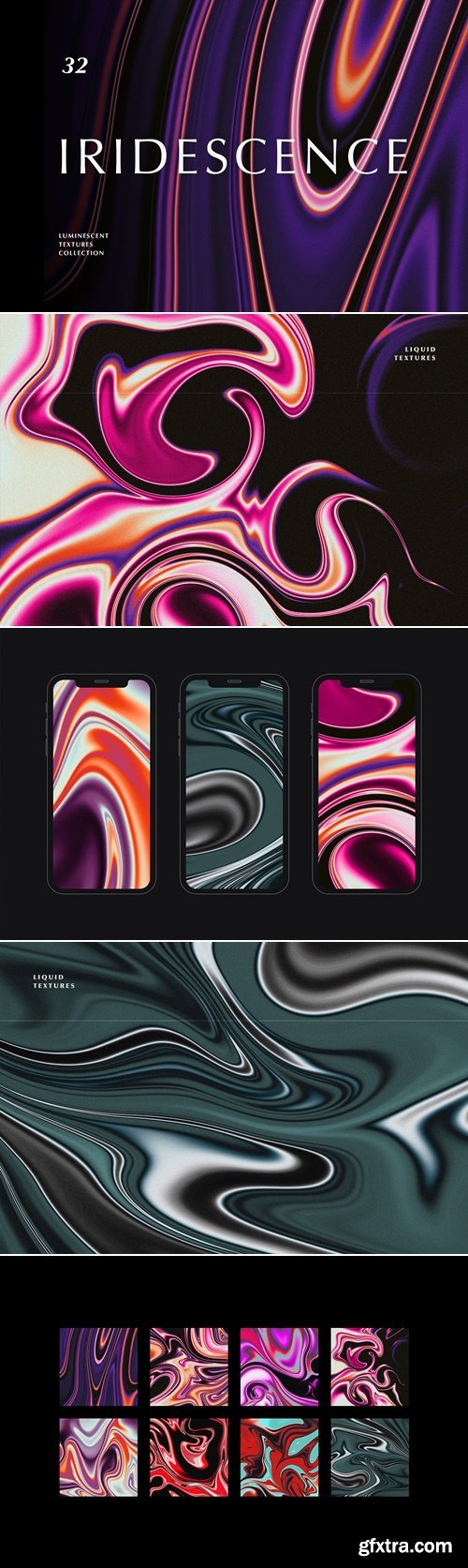 CreativeMarket - Iridescence: Liquid Textures Kit 12175777