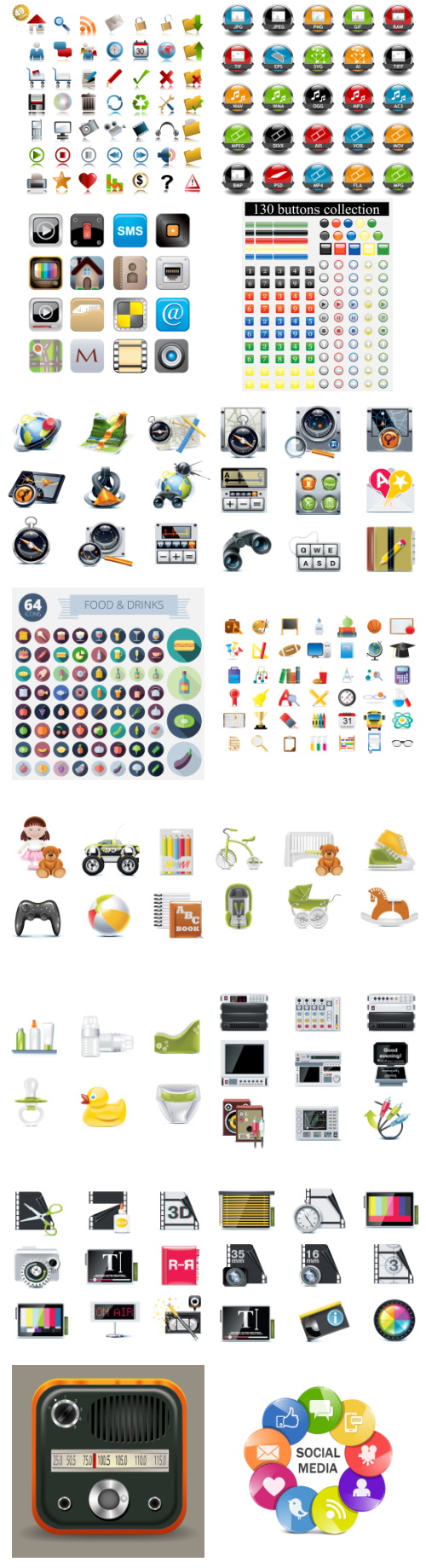 4000+ Icons Bundle 100xEPS