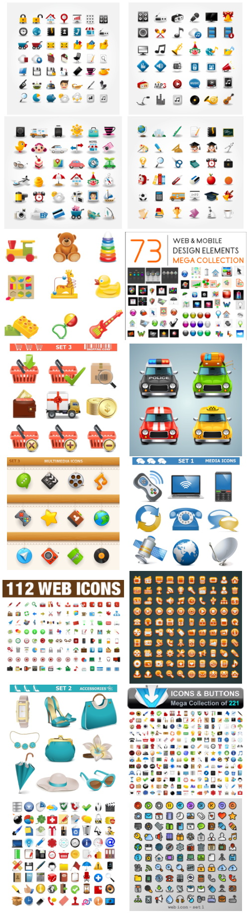 4000+ Icons Bundle 100xEPS