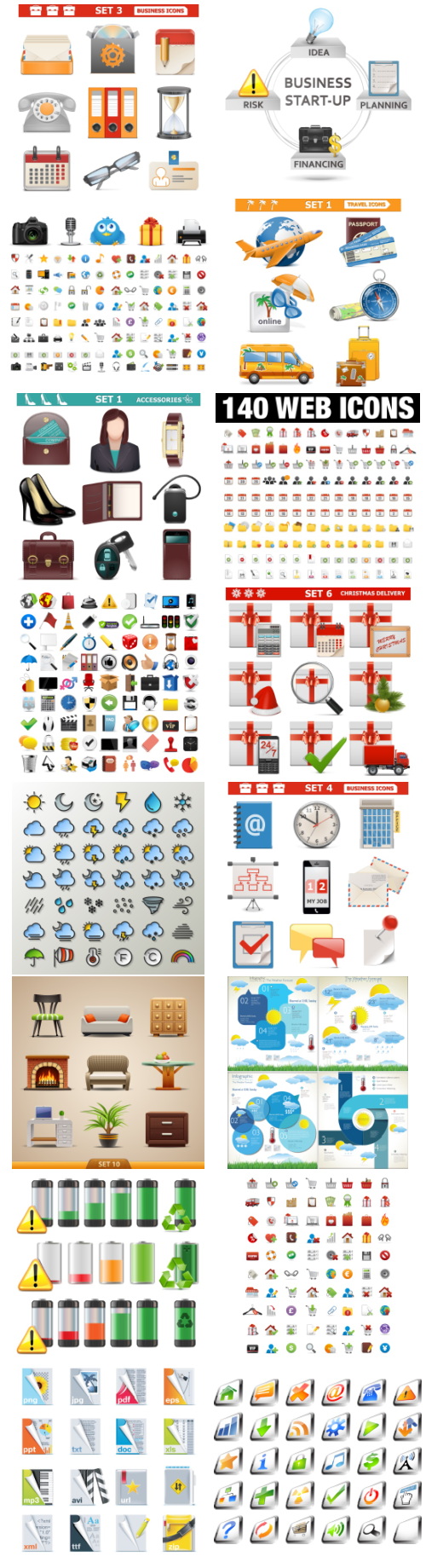 4000+ Icons Bundle 100xEPS