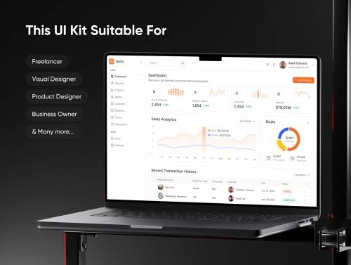 'Netify - Real Estate Admin Dashboard UI Kit'