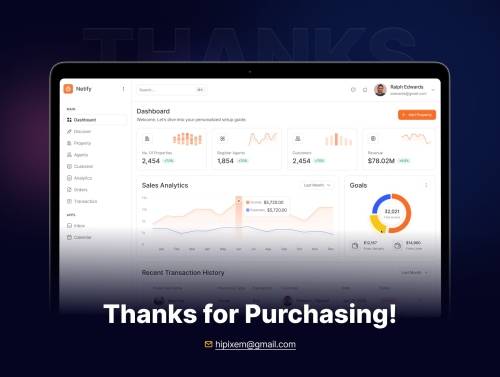 'Netify - Real Estate Admin Dashboard UI Kit'