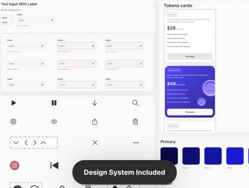 'Rhythm AI - AI Music Creation App UI Kit'