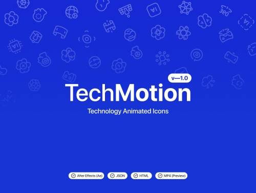 'TechMotion v—1.0 / Animated Icons'
