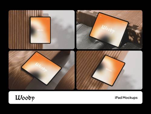 'Woody iPad Mockups'