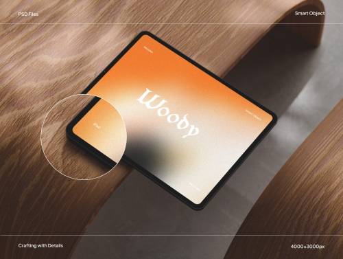'Woody iPad Mockups'