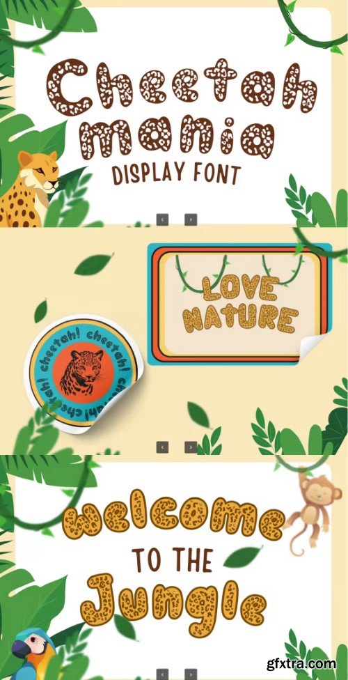 Display Font - Cheetah Mania