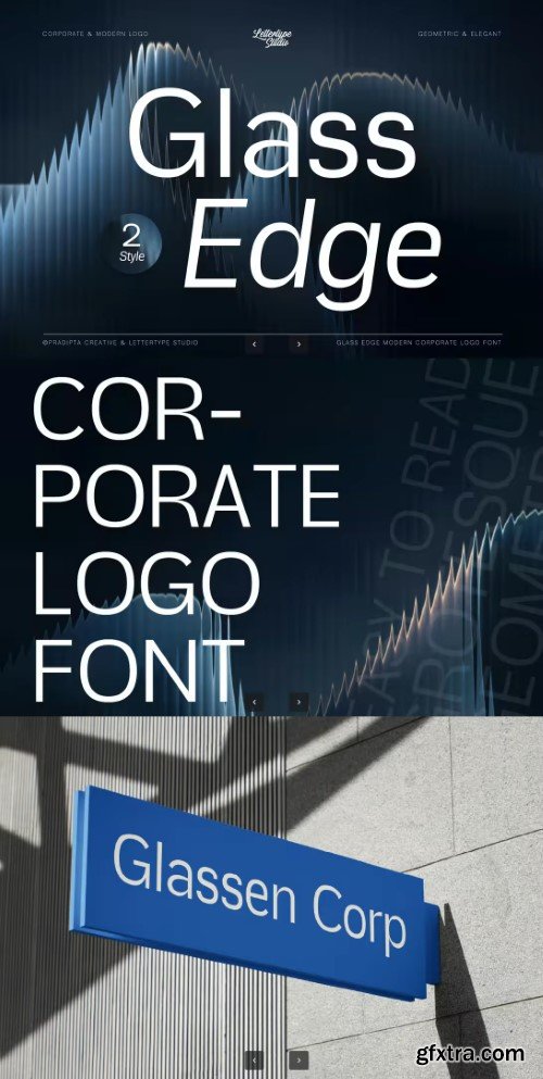 Glass Edge – Modern Corporate Logo Font
