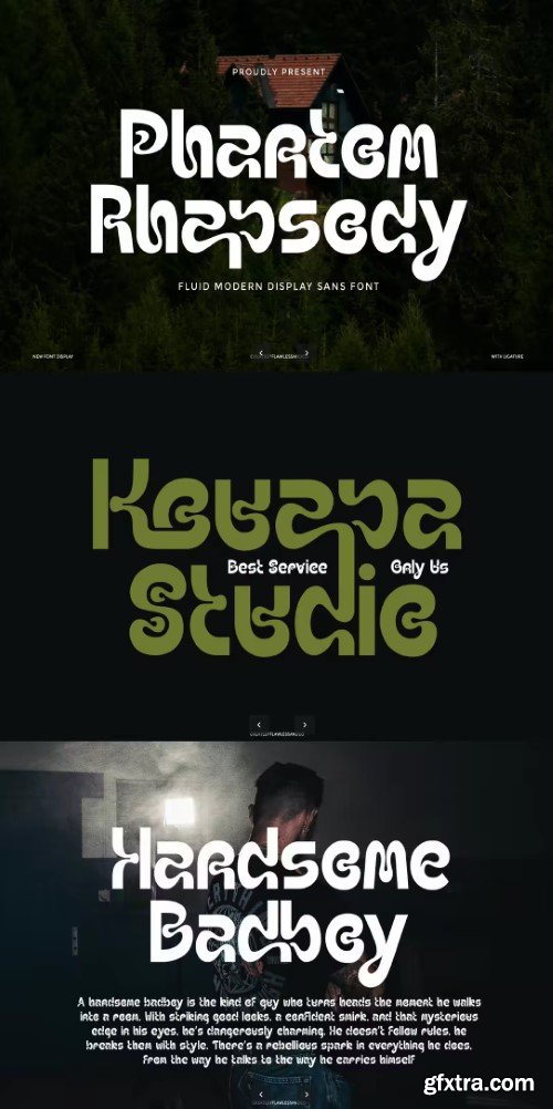 Modern Display Phantom Font