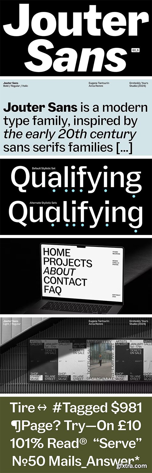 MyFonts - Jouter Sans Font Family 18xOTF MyFonts - Jouter Sans Font Family 18xOTF