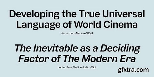 MyFonts - Jouter Sans Font Family 18xOTF