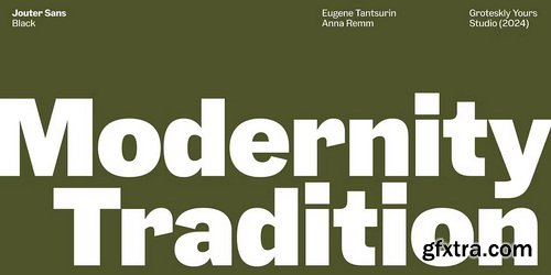 MyFonts - Jouter Sans Font Family 18xOTF