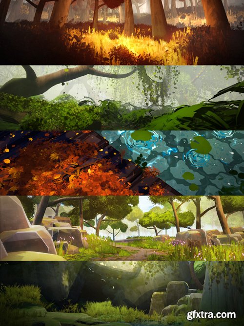 Superhivemarket - Flora Assets: Stylized Nature Pack - Ecokit