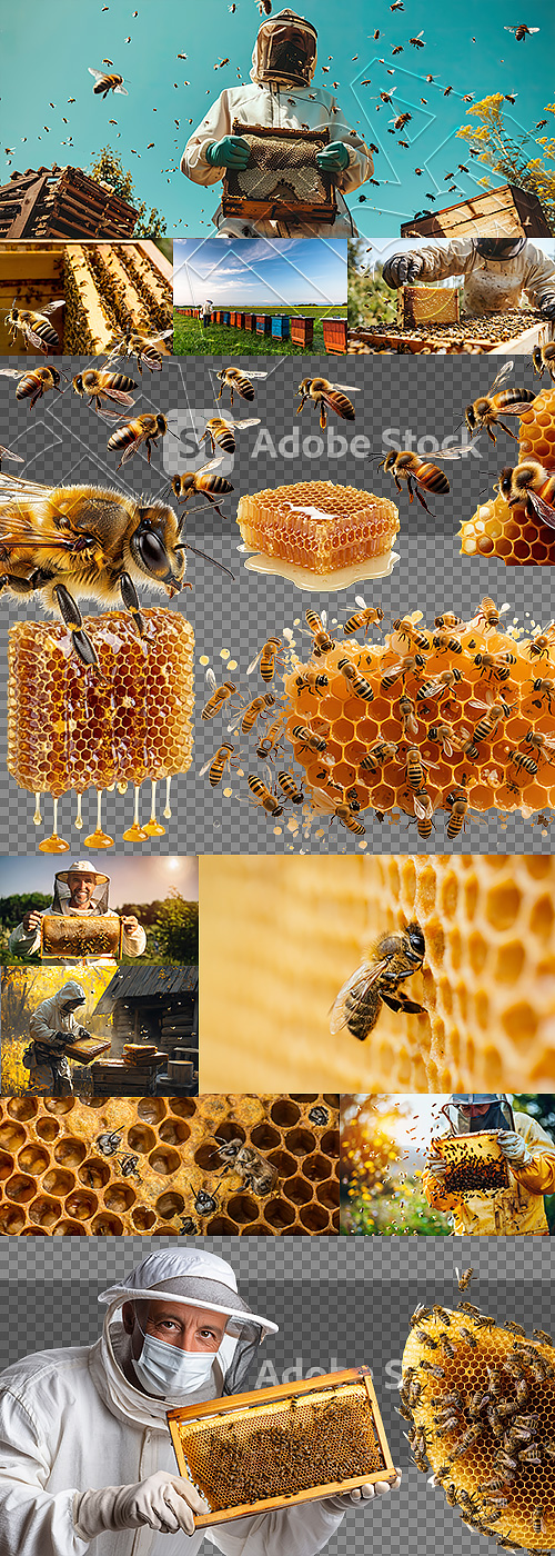 Black Hive Honey 11xPNG, 14xJPG