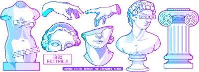 Ancient Sites and Sculpture Sketches 25xAI