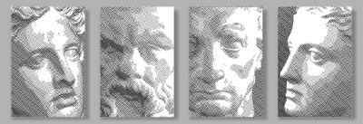 Ancient Sites and Sculpture Sketches 25xAI