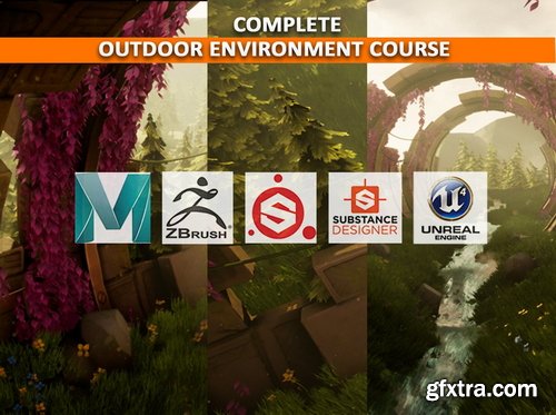 Gumroad - 3dex - How to Make a Stylized Outdoor Environment from Start to Finish