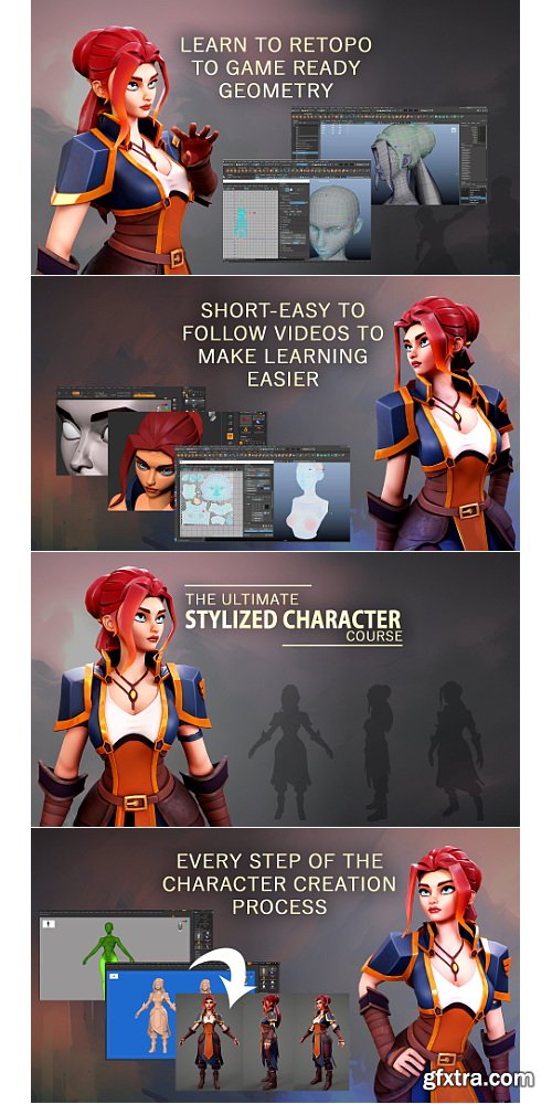 Gumroad - 3dex - Ultimate Stylized Character Creation Course