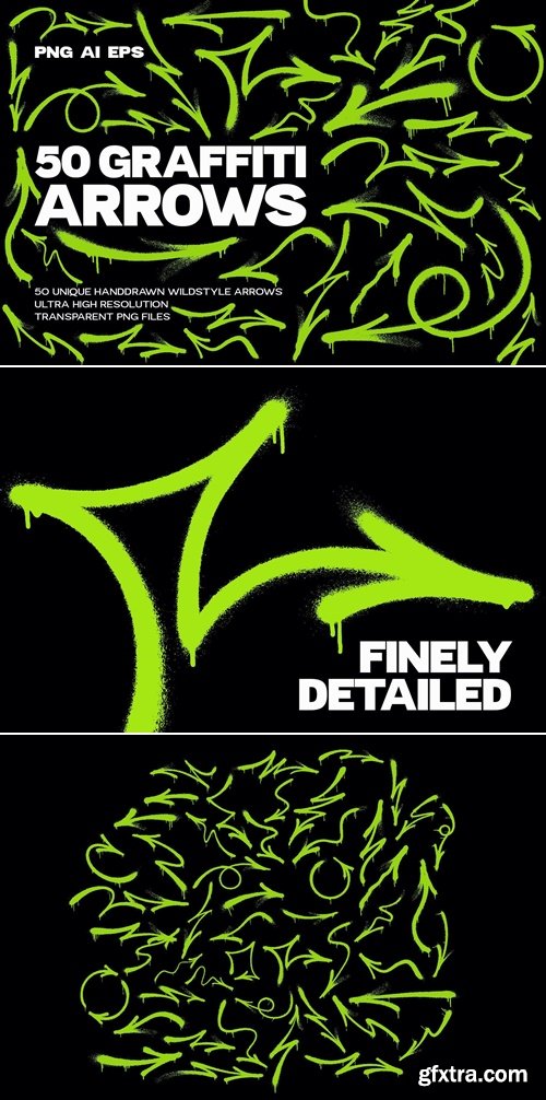 50 Vector Graffiti Arrows