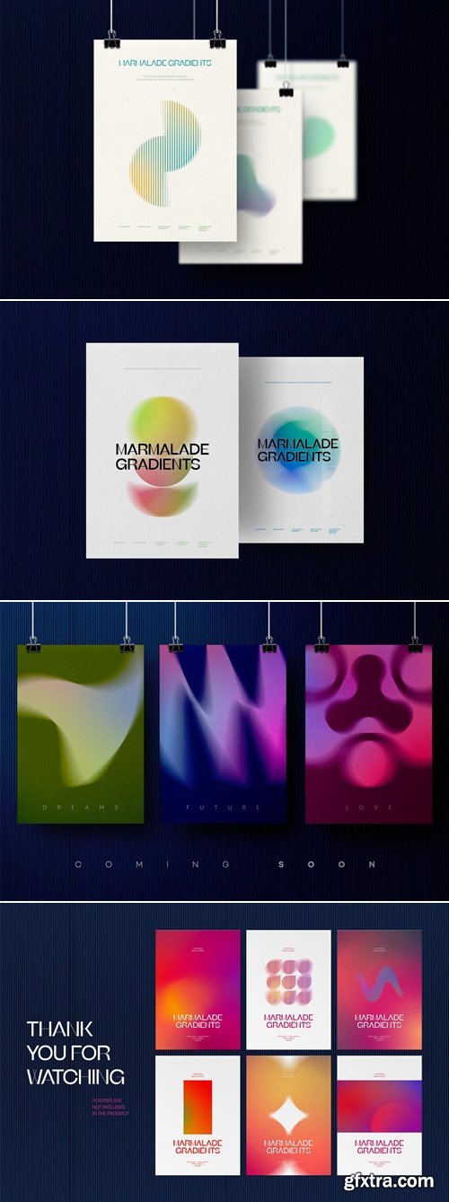 CreativeMarket - Marmalade Abstract Gradients & Shapes 91924188