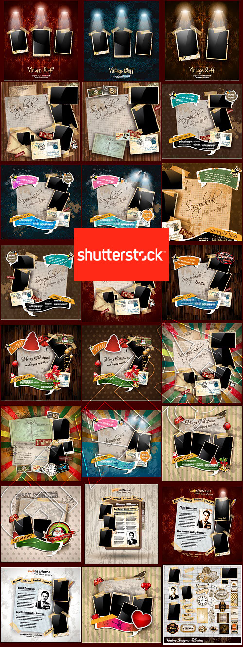 Vintage Style - Frame 25xEPS