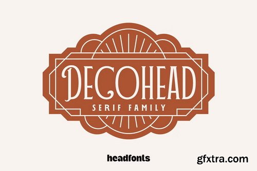 CreativeMarket - DECOHEAD Serif Elegant Art Deco Font