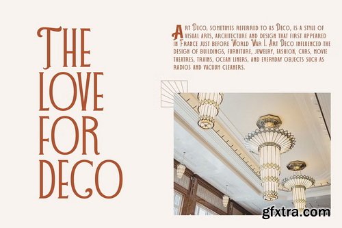 CreativeMarket - DECOHEAD Serif Elegant Art Deco Font