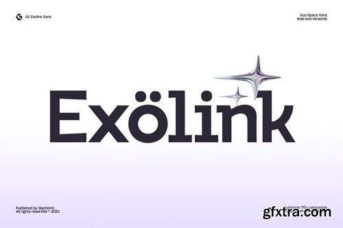 CreativeMarket - GC Exolink – Infinite Boldness Font