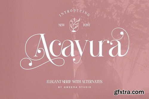 CreativeMarket - Acayura - Modern Elegant Luxury Font