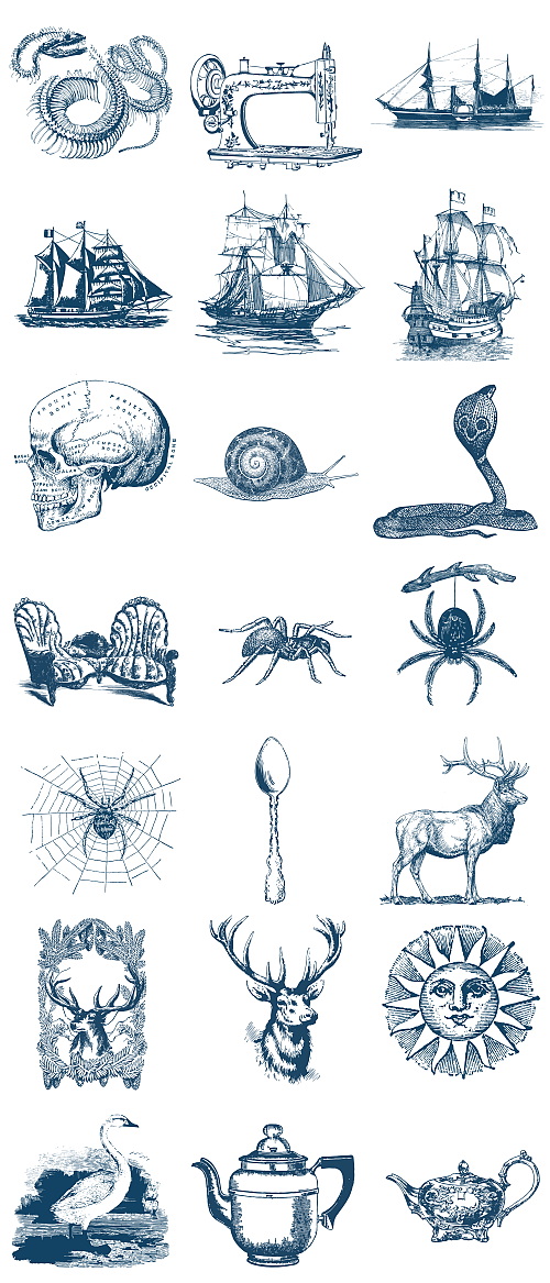 60 Vintage Nautical Vectors 199839