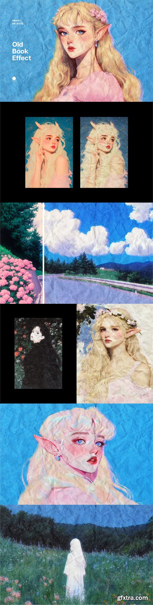 Old Book Photo Effect for Photoshop