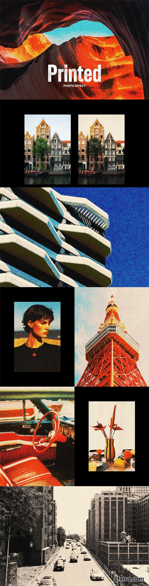 Retro Printed Photo Effect for Photoshop