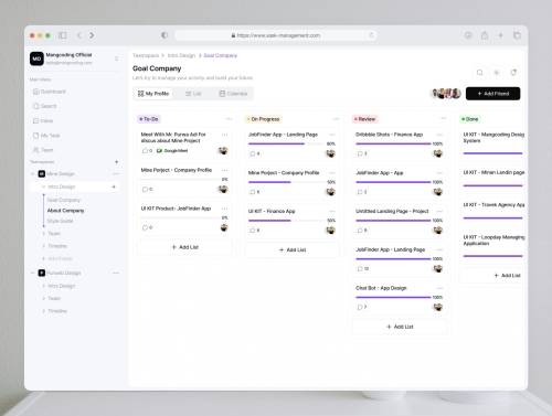 'Xask Management - Dashbaord Management'