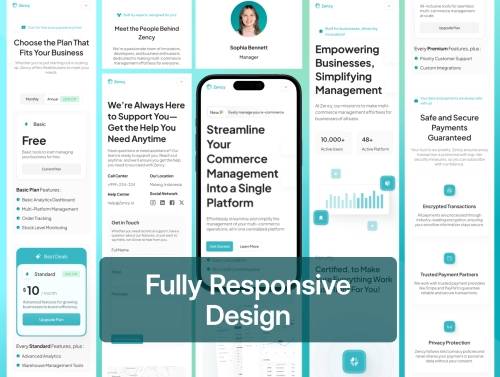 'Zency – Modern SaaS Website UI Kit'