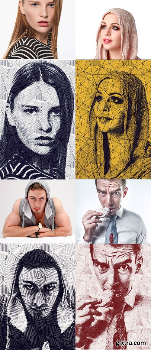 Geometric Action & Pattern for Photoshop