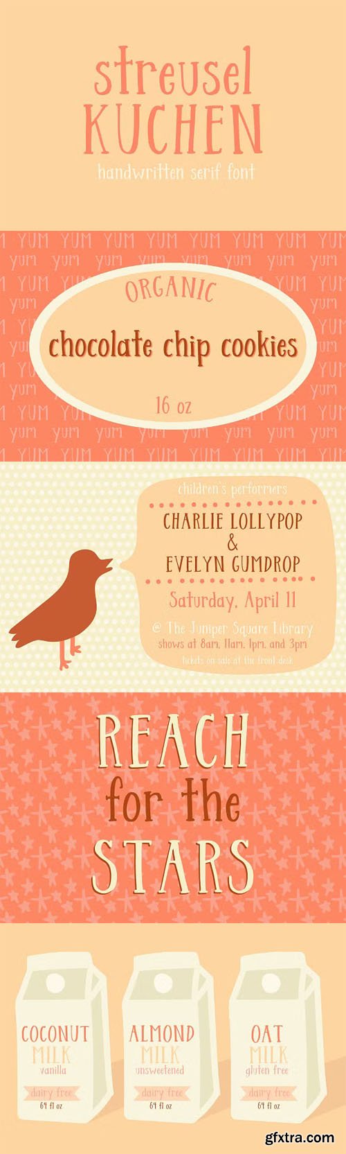 Streusel Kuchen - Relaxed Handwritten Serif Font