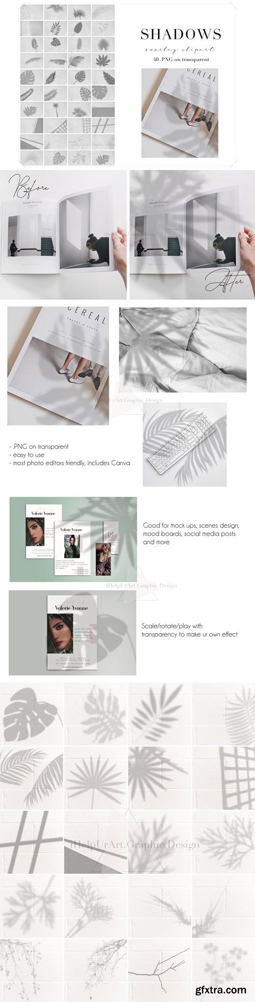 Realistic 40 Shadows Photo Overlays