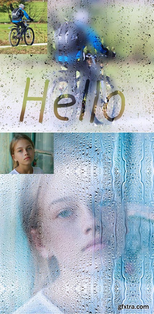 Rainy Window Action & Pattern for Photoshop