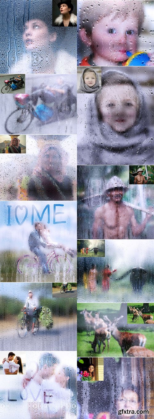 Rainy Window Action & Pattern for Photoshop