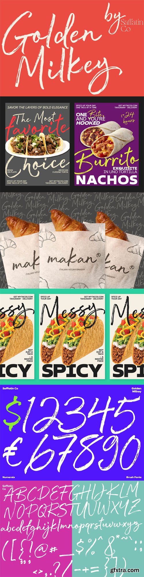 Golden Milkey - Graceful Brush Font