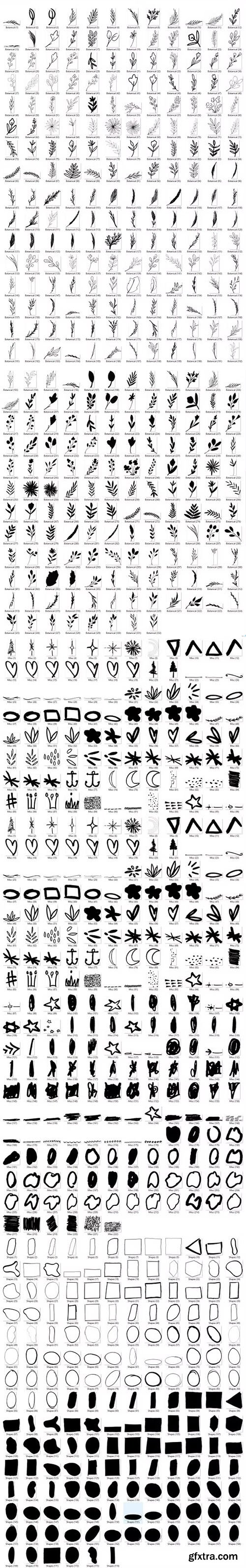 Doodlings - The Botanical Edition (700+ Elements) Doodlings - The Botanical Edition (700+ Elements)