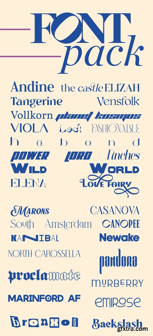 25+ Fonts Pack