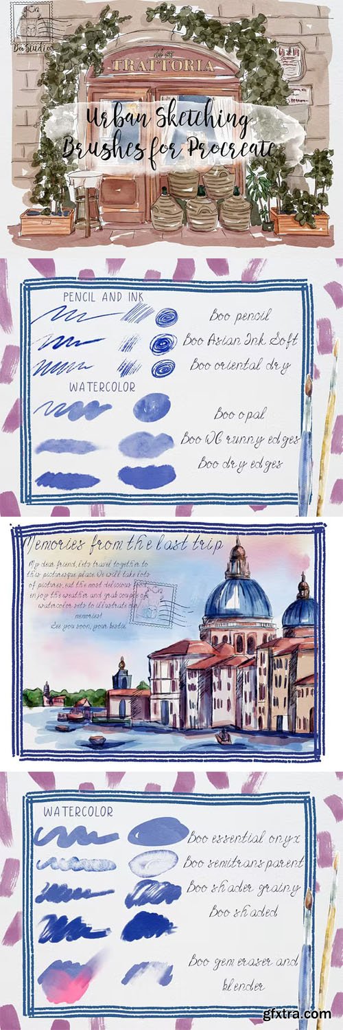 Urban Sketching Brushes for Procreate