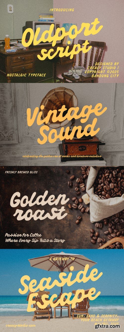 Creativemarket - Oldport Script – Nostalgic Retro