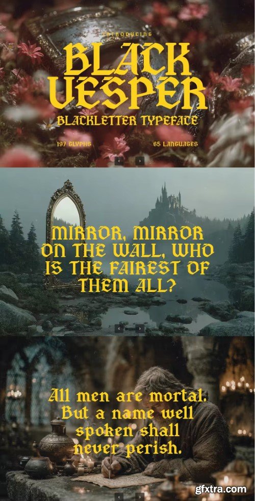 Creativemarket - Black Vesper - Blackletter Typeface Creativemarket - Black Vesper - Blackletter Typeface