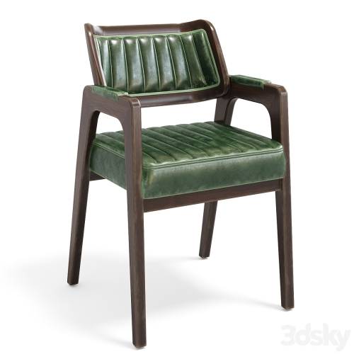 '3dsky Pro - Aged chair Leta Notre Wicker with rattan back'