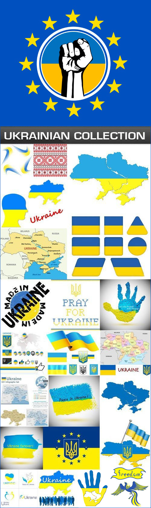 Ukrainian Design Elements 25xEPS